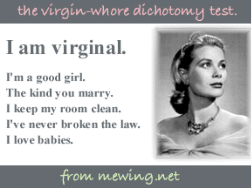 Virgin Whore Dichotomy
